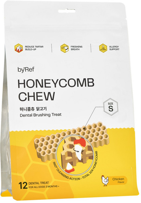 바이레프 강아지 허니콤츄 덴탈껌, 120g, 1개