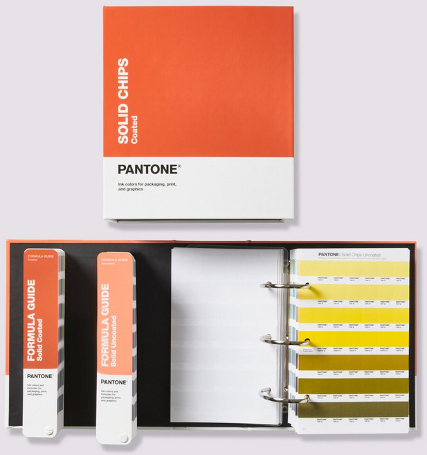 (새상품) 팬톤컬러칩 솔리드 컬러세트 총4권 GP1608B, 1세트