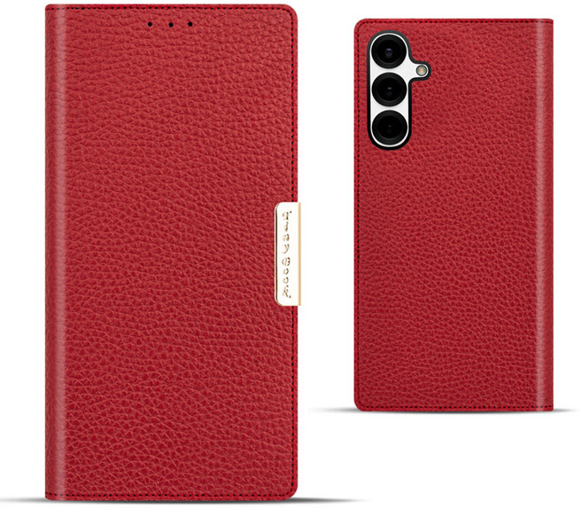 갤럭시와이드8 / M16 - 오플레더락 천연소가죽 마그네틱 플립 케이스