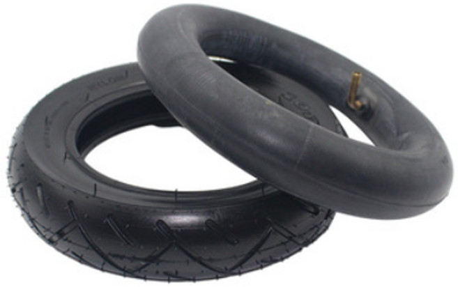 10인치 10x2.5 타이어 튜브 세트 솔리드 통 노펑크 전동킥보드, 1개