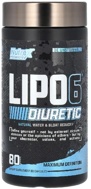 뉴트렉스리서치 LIPO-6 이뇨제 헬스 보조 복부팽만 감소 체중 관리 캡슐 80정, 1개 - 쿠팡