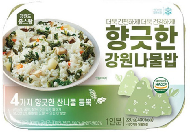 향긋한 강원나물밥 산나물 비빔밥, 1개, 220g