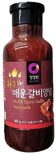 청정원 매운 갈비 (화끈한맛) 500G x 2개 b82925 (29266757)