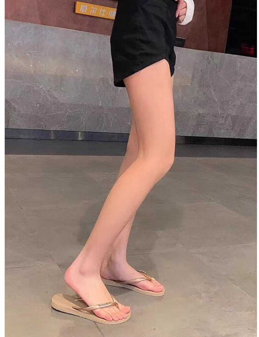 쪼리 플립 여성 하바나 슬리퍼 비치 플랫 얇은 스트랩, 1개, 87. 진분홍 넓은밴드 브라질35/36