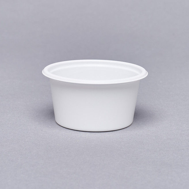 다용도 원형 용기 소스컵 반찬컵 다용도 2호 백색 80ml, 1세트, 3000개