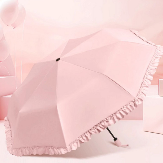 공주 우산 겸용 양산 레이스 여른 삼단 모던 고급형 자외선차단