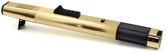 카자리코 캠핑 가스토치 아웃도어 토치라이터 숯불 피우기 미니토치 헤드 받침대 스탠드형, 골드, 1개