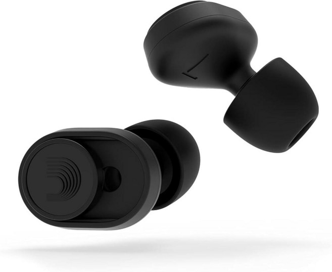 D'Addario dBud 하이파이 이어플러그 두 가지 볼륨 설정 - 12dB 및 -24dB - 배터리 또는 충전 없음 - 콘서트 이어 플러그 - 음악가 콘서트 축제 선, D'Addario dBud 하이파이 이어플러그, 두 가