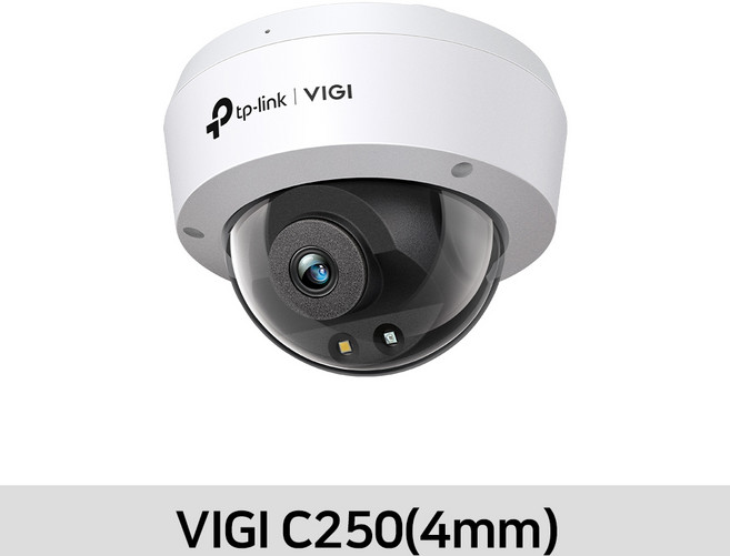 티피링크 VIGI 풀 컬러 돔형 네트워크 5MP 카메라 4mm, 1개, VIGI C250