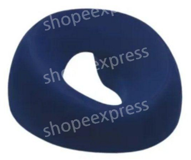 얼굴 아래 베개 휴식 편안한 메모리 폼 인체공학 홈 마사지 머리 받침 미용실용, Navy blue