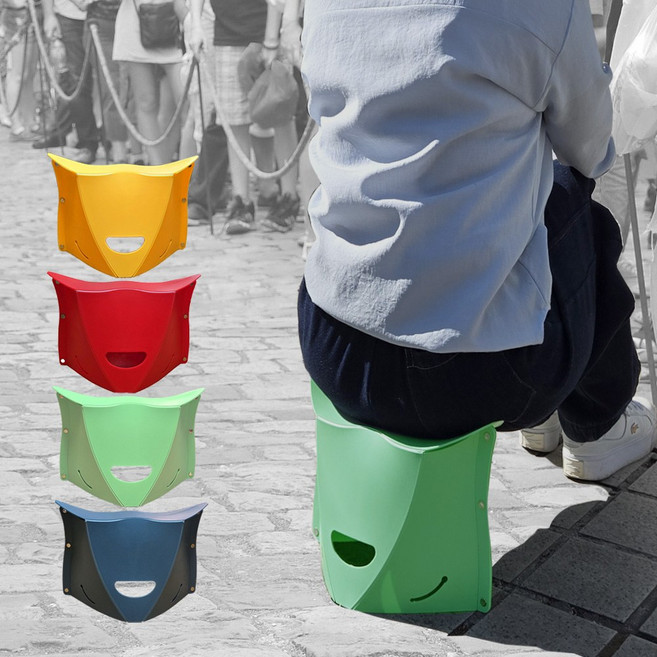 티오마 다리아파 휴대용 가벼운 공원 공연 놀이동산 캠핑 간이의자, 1개, 티오마 앉아착 옐로우