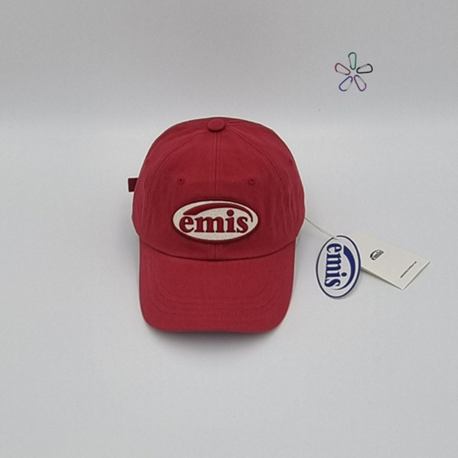 [국내 매장 정품] 이미스 모자 톤온톤 와펜 볼켑 레드 + 카라키너