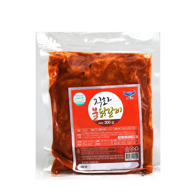 캠핑 간편조리 직화 숯불닭갈비 300g 밀키트, 닭갈비