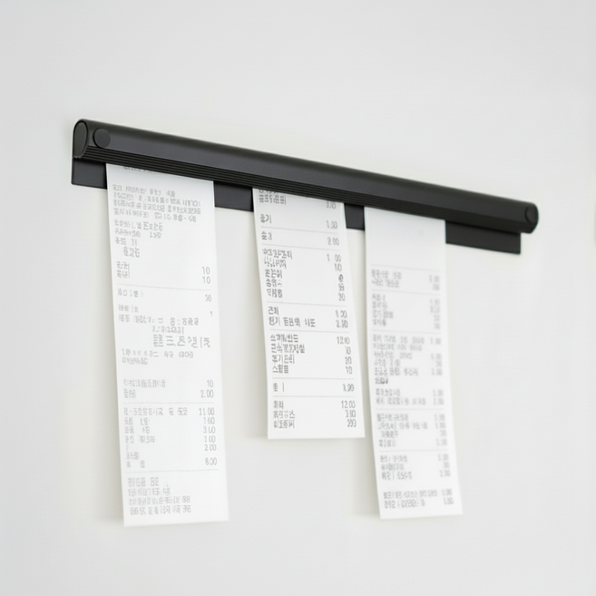 모노즈 무타공 주문정리 오더렉 600mm, 1개, 블랙