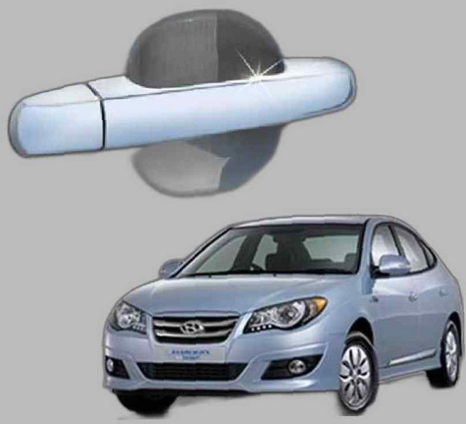 크롬 도어몰딩 도어캐치커버 아반떼HD 도어캐치몰딩 hki*897Nx