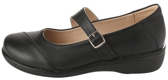 엘칸토 BEST 볼 넓은(무지외반증) 푹신한 바닥전체쿠션!! 정말편한!! 3CM 메리제인 여성컴포트슈즈 블랙/핑크