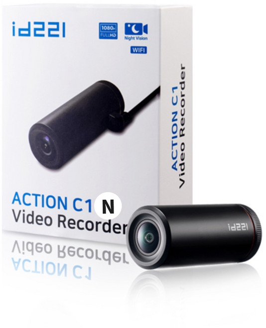 오토바이 블랙박스 액션카메라 액션C1N 액션캠 32기가 메모리 제공 자전거 헬멧 블랙박스, 액션 C1N 단품
