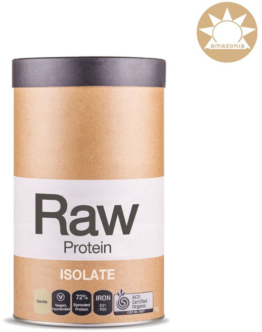 아마조니아 (Amazonia) RAW 단백질 보충제 아이솔레이트 바닐라 다이어트쉐이크, 1kg, 1개