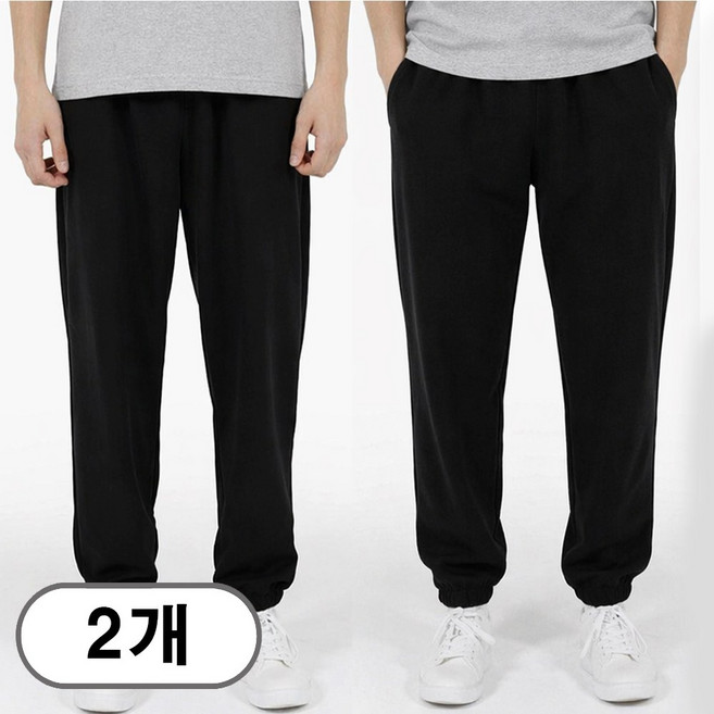 차쿠 1+1(2세트) 남여공용 트레이닝복팬츠 조거팬츠 일자 와이드 추리닝 슬랙스팬츠 작업바지 편의점바지 빅사이즈