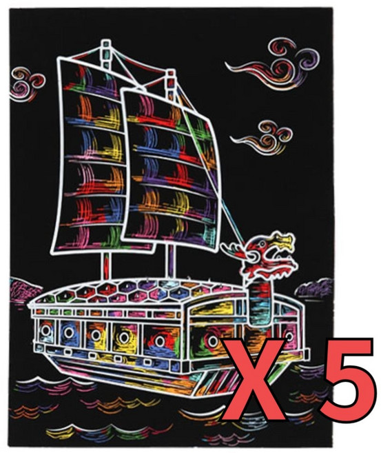 스크래치도안 전통 문화유산 거북선 만들기 5장 유치원미술키트 엄마표만들기