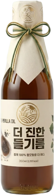 [들녘] 전통압착 더 진한 통들깨100% 들기름, 1개, 350ml