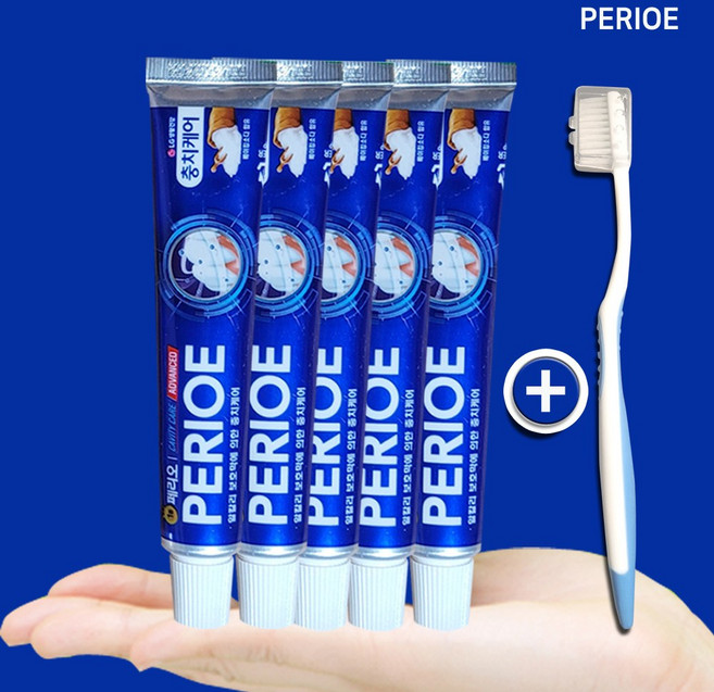 페리오 여행용 휴대용 치약 + 사은품, 5개, 50g