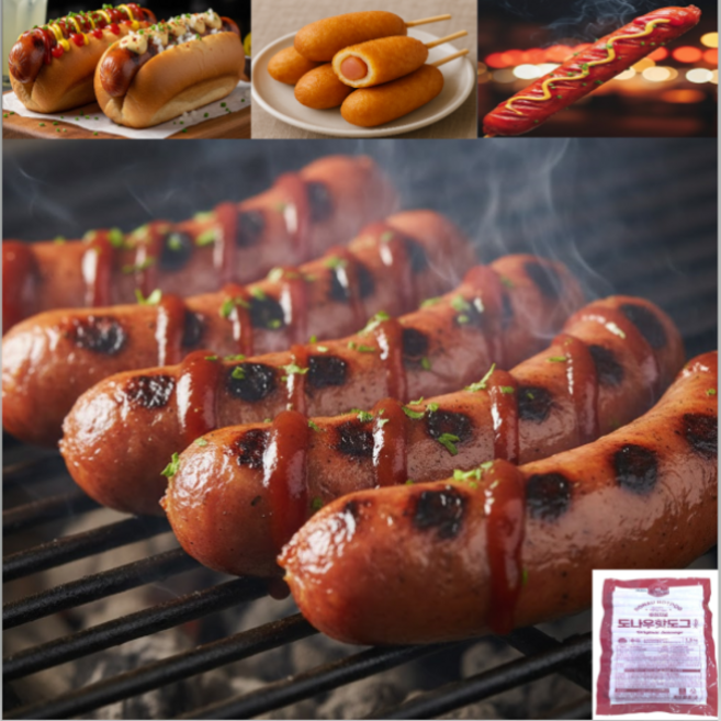 도나우 핫도그소시지 (60gx25개입)1.5kg, 1.5kg, 1개