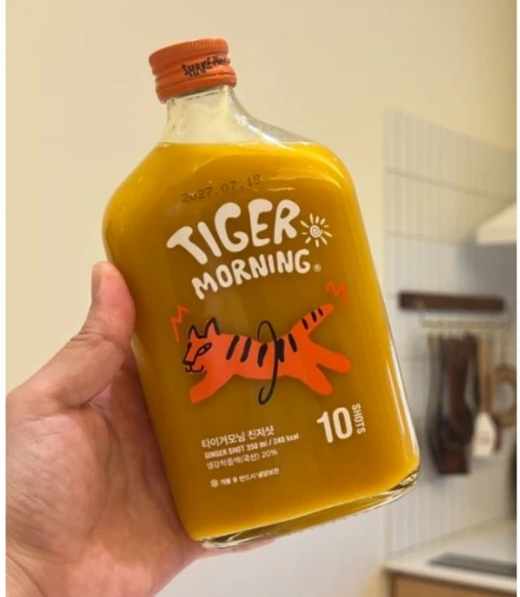 타이거모닝 진저샷 레몬 생강 강황 오리지널 무설탕 - 쿠팡