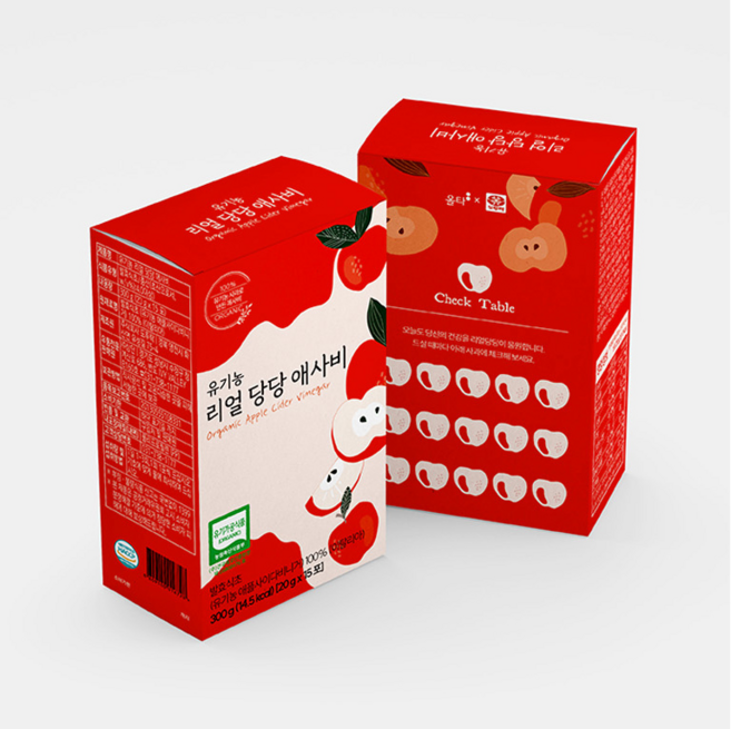 유기농 리얼당당 애사비, 60개, 20g