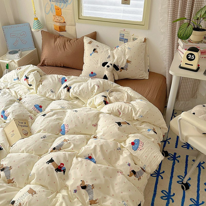 귀여운 사계절 홈 이불 커버 차렵이불커버 단품