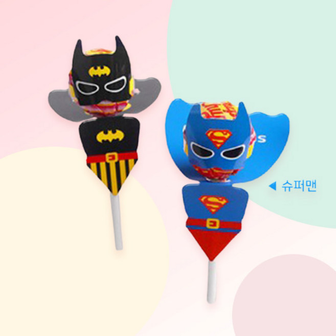 [파티지] 히어로풍선 모음 / 생일풍선 세트 배트맨 아이언맨 스파이더맨풍선, HR_D_DIY 사탕포장 6개 (1장)_배트맨