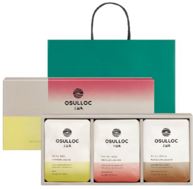 오설록 허브티 컬렉션 3종 선물세트, 캐모마일 블렌드 + 히비스커스 선샤인 + 루이보스 퓨어, 10세트