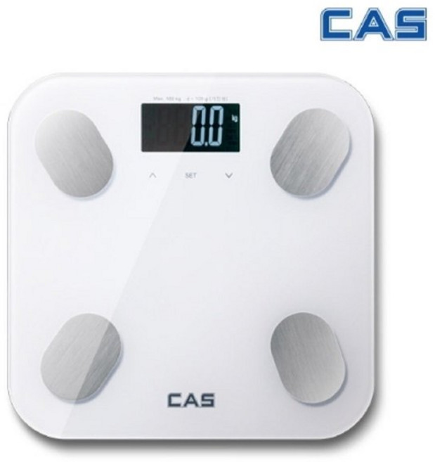 CAS 카스 체중 체지방 체수분 근육량 골량 BMI 칼로리 측정 스마트 체지방 측정기 체중계
