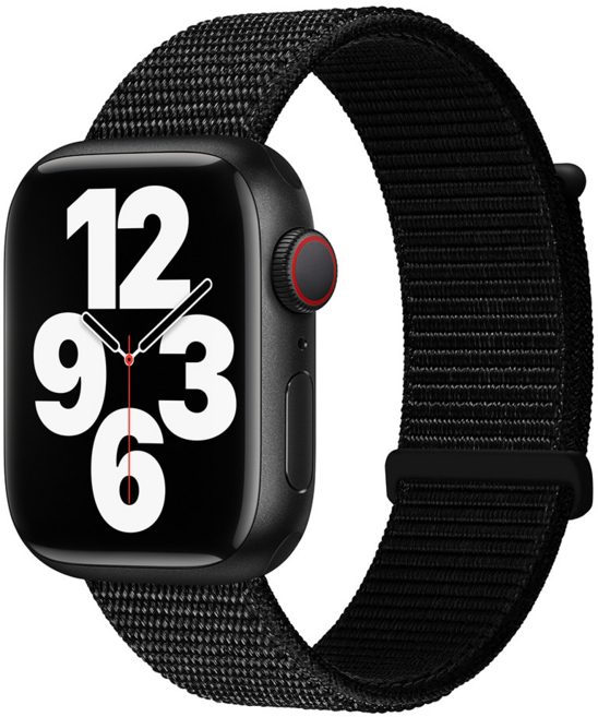 해피트리 애플워치 스포츠 밴드 경량 스트랩, 1개, 블랙