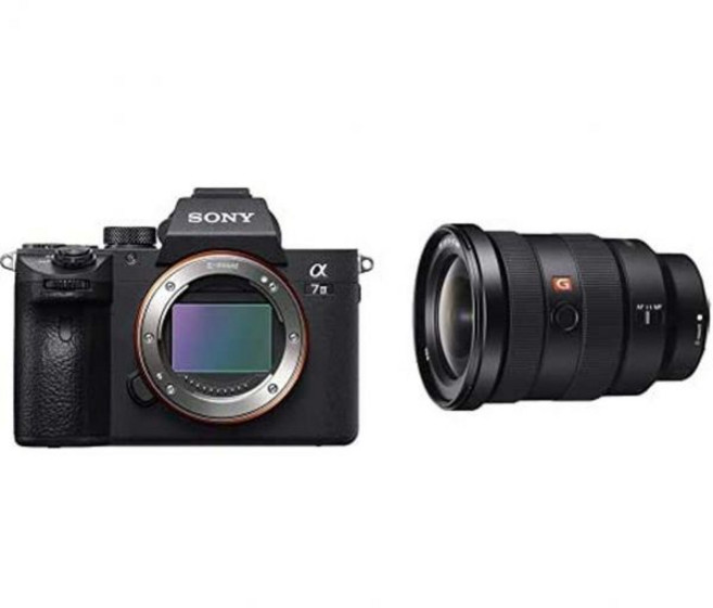 소니 a7 III (ILCEM3K/B) 풀프레임 미러리스 교환 렌즈 카메라 28-70mm 포함 3인치 LCD 블랙 124076, Body Only_w/ 16-35mm G Master