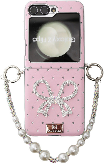 윰스모르 진주스트랩 갤럭시 플립 힌지 보호 케이스