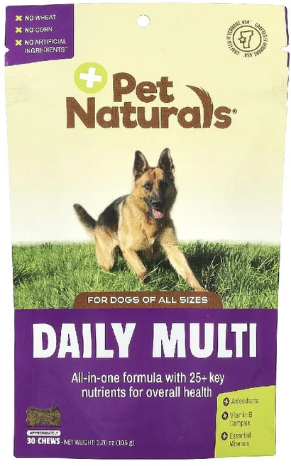 반려견영양제 데일리 멀티 모든 크기 반려견용 츄 30개 105g 펫 내추럴스, 30 개, 1개 - 쿠팡