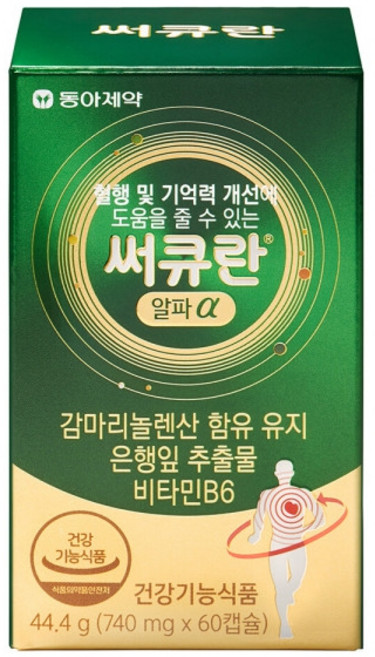 동아제약 써큐란알파 88.8g, 180정, 1개