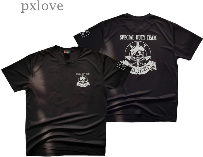 SDT 군사 경찰 특수 임무대 헬스 쿨론 긴팔 로카 반팔티셔츠(00432)