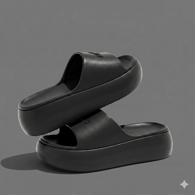 꽃꽃세계 5cm 키높이 통굽 미끄럼방지 항균 EVA 슬리퍼