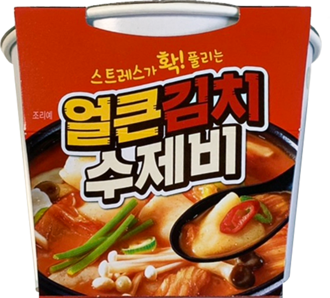 얼큰김치 수제비, 196g, 4개