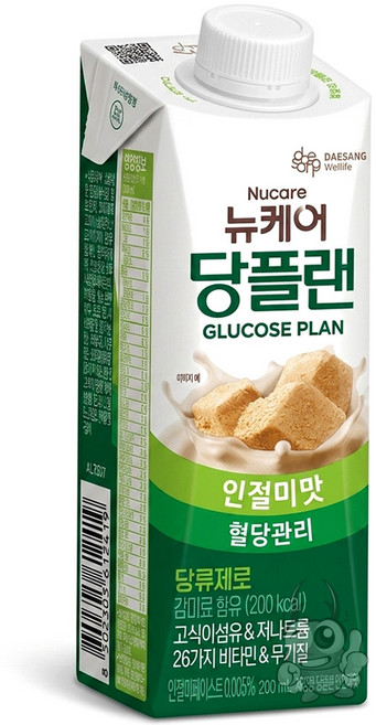 대상웰라이프 뉴케어 당플랜 인절미 맛, 200ml, 15개