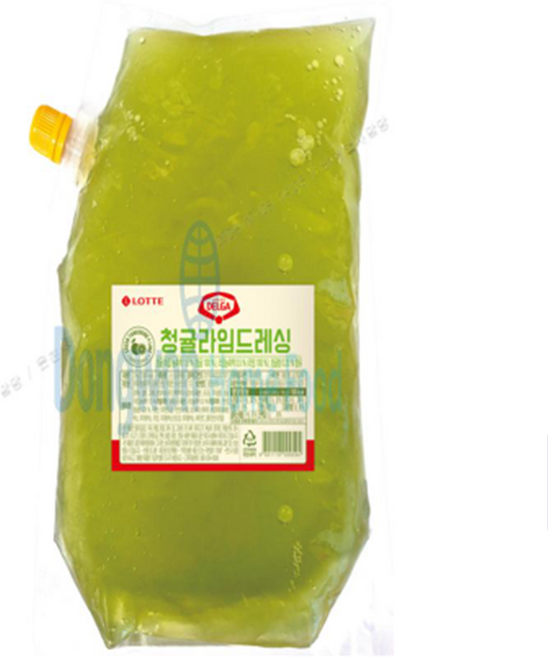 롯데웰푸드 델가 청귤라임 드레싱 업소용 대용량 2kg, 3개