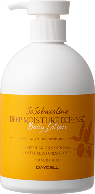 호호바세린 끈적임없는 고보습 가려움증 완화 저자극 대용량 딥 모이스처 디펜스 바디로션, 1개, 500ml