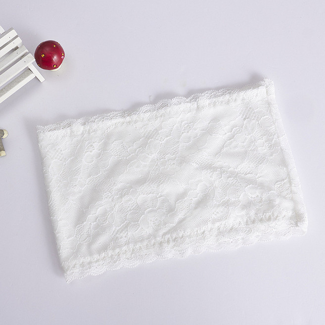 夏季美背女士蕾絲薄款一片式裹胸打底抹胸少女圍胸防走光背心內衣