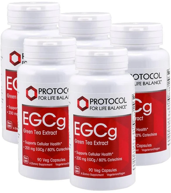 프로토콜 200mg 그린티 녹차 추출물 캡슐 PROTOCOL FOR LIFE BALANCE EGCg, 5개, 90정 - 쿠팡