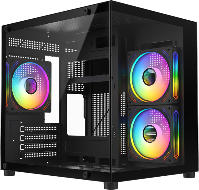 14代 i7 i9 水冷電競主機 支援多開模擬器, 1個, 套餐一 基礎款,全景機箱 (黑/白 顏色備註)