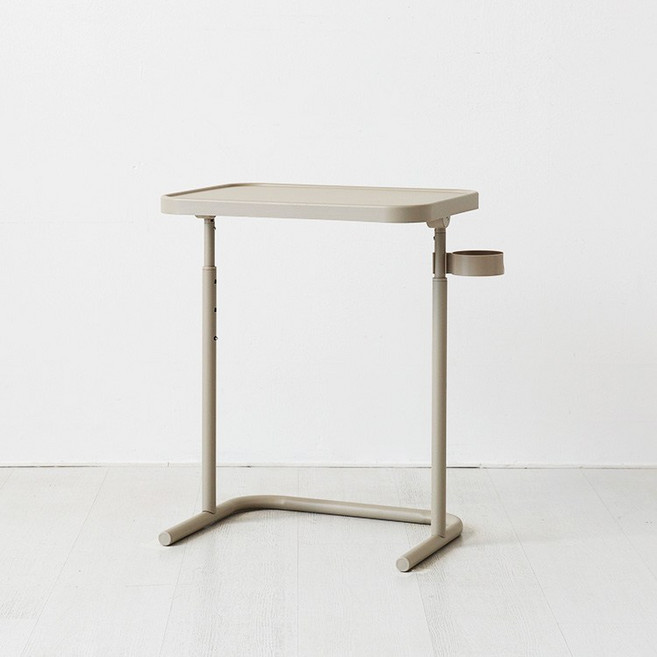 마켓비 오리니 높이조절 사이드 테이블, 베이지