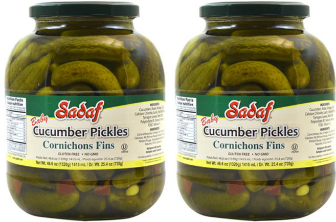 사다프 큐컴버 피클, 1.32kg, 2개