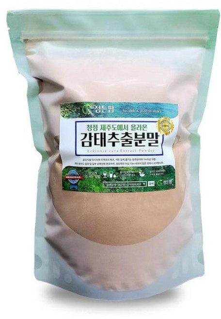 XBGGK70P47대용량 감태추출분말 지퍼백 정든팜 제주도, 1kg, 1개